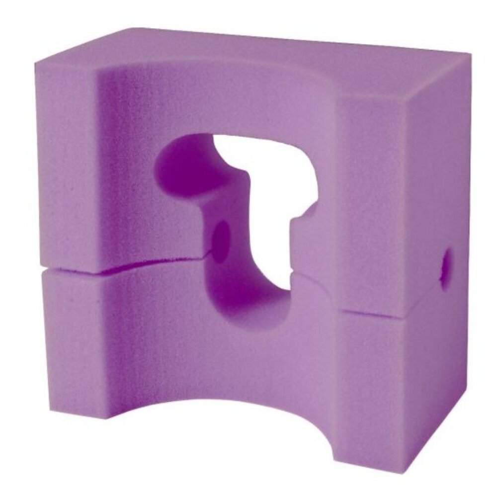 Medline Disposable Foam Head Positioner Raspberry 8in x 9in 1Ct